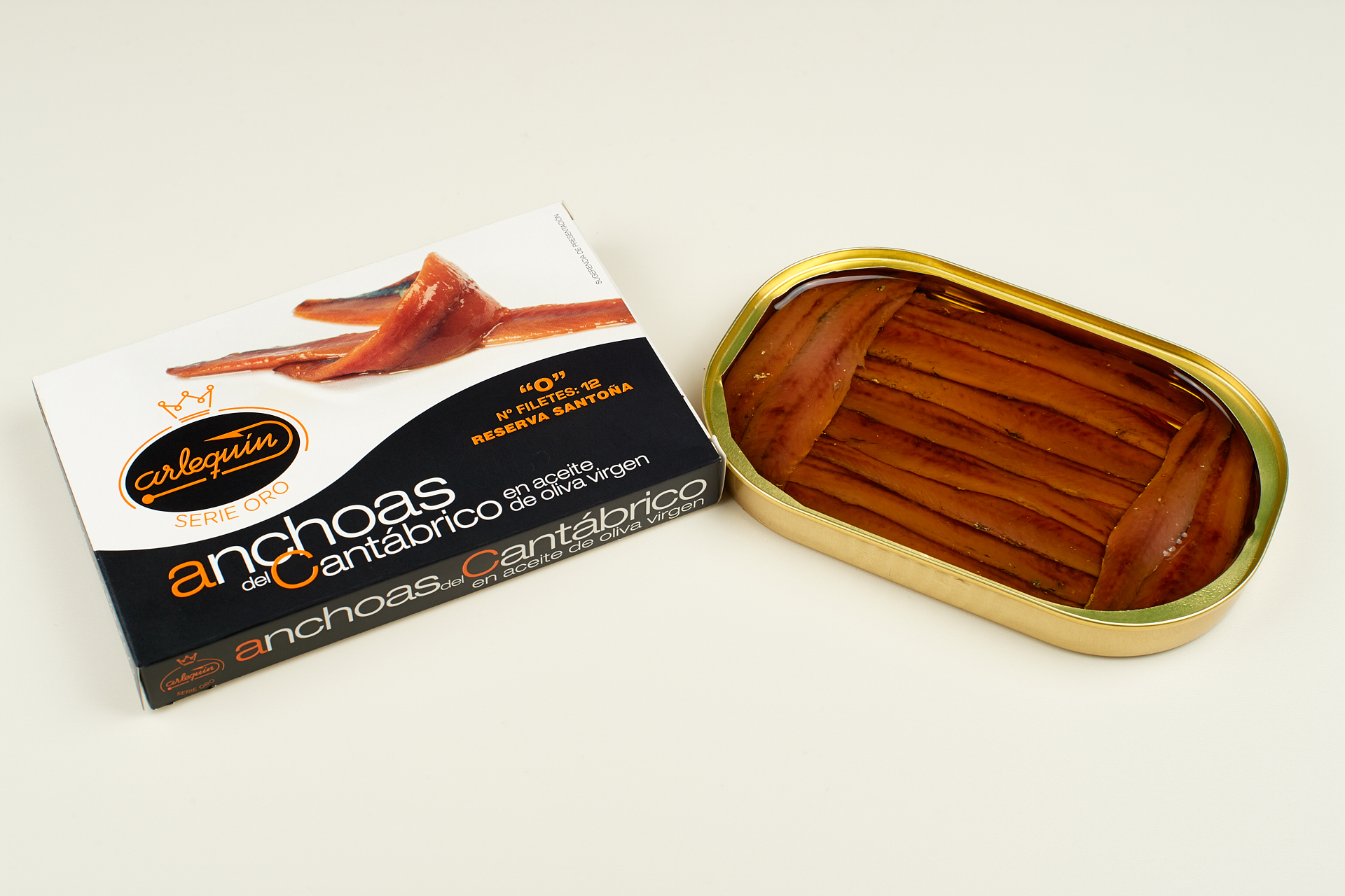 Premium gezouten ansjovis reserva Serie ORO 12 filets - Afbeelding 2